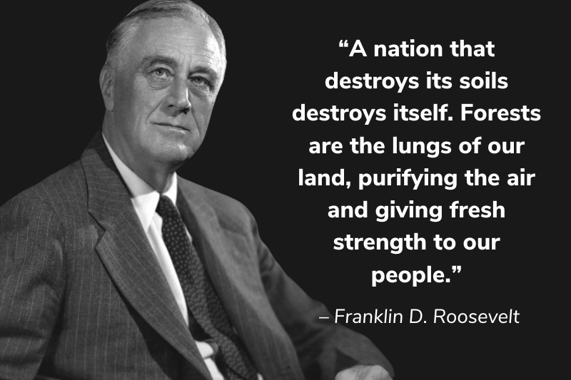 Franklin Roosevelt quote on climate change