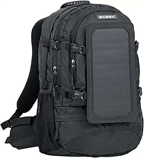 Eceen Solar Backpack with 7W Solar Panel Charge