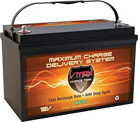Vmaxtanks VMAXSLR125 12V Rechargeable Deep Cycle Battery